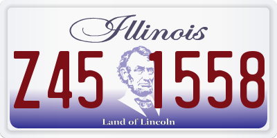 IL license plate Z451558