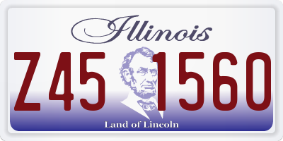 IL license plate Z451560