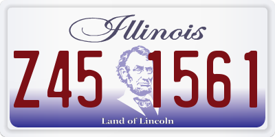 IL license plate Z451561