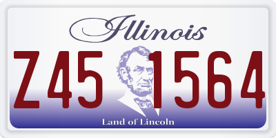IL license plate Z451564