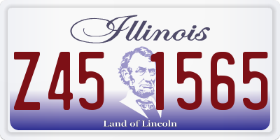 IL license plate Z451565