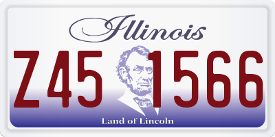 IL license plate Z451566
