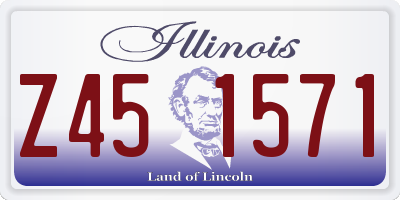 IL license plate Z451571
