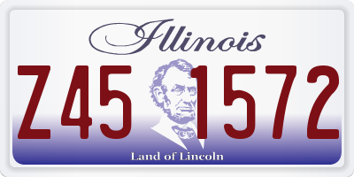 IL license plate Z451572