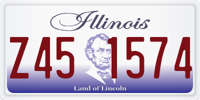 IL license plate Z451574