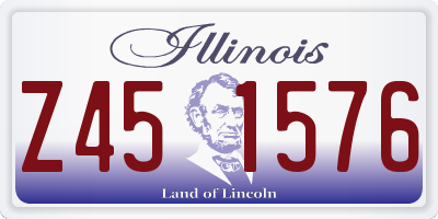 IL license plate Z451576