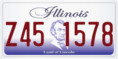 IL license plate Z451578
