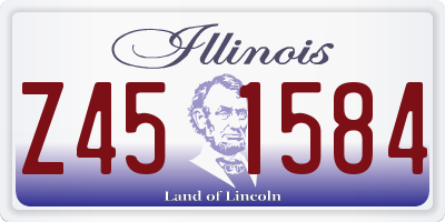 IL license plate Z451584