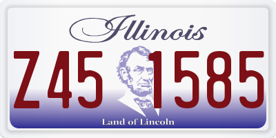 IL license plate Z451585