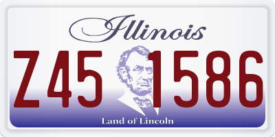 IL license plate Z451586