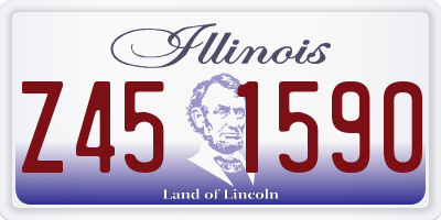 IL license plate Z451590