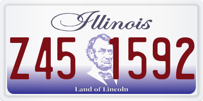 IL license plate Z451592