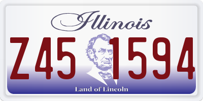 IL license plate Z451594