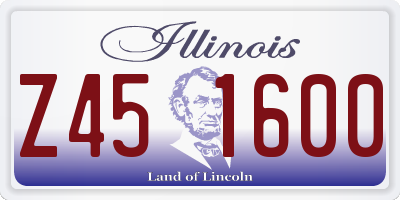 IL license plate Z451600