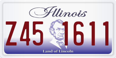 IL license plate Z451611
