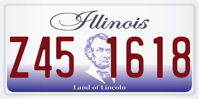 IL license plate Z451618