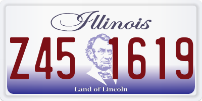 IL license plate Z451619