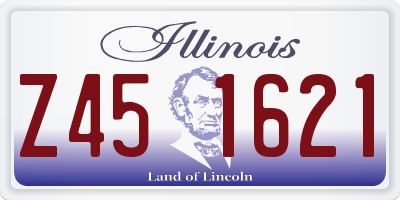 IL license plate Z451621