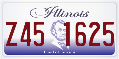 IL license plate Z451625