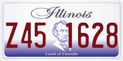 IL license plate Z451628