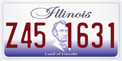 IL license plate Z451631