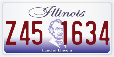 IL license plate Z451634