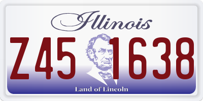 IL license plate Z451638