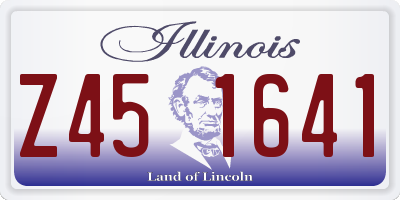 IL license plate Z451641