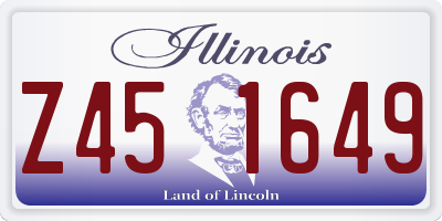 IL license plate Z451649