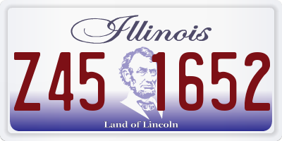 IL license plate Z451652