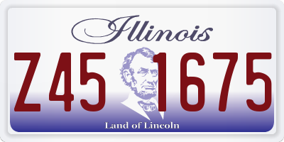 IL license plate Z451675