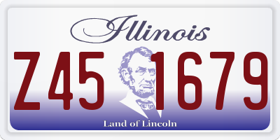 IL license plate Z451679