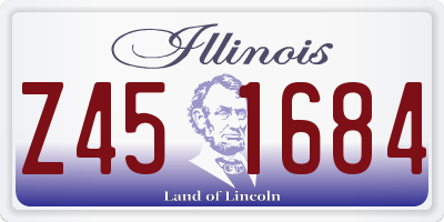 IL license plate Z451684