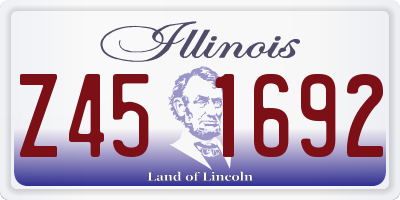 IL license plate Z451692