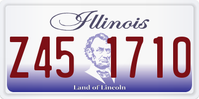 IL license plate Z451710