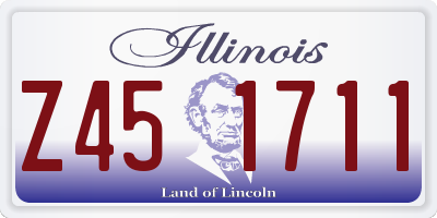 IL license plate Z451711