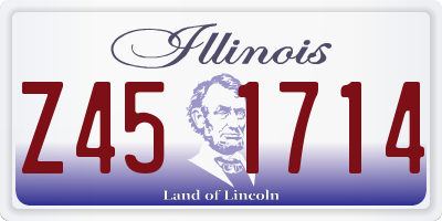 IL license plate Z451714