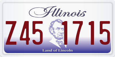 IL license plate Z451715