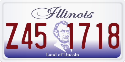 IL license plate Z451718