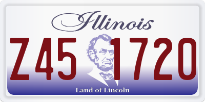 IL license plate Z451720