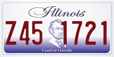 IL license plate Z451721