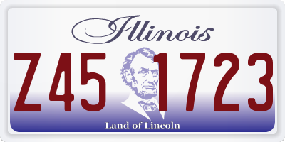 IL license plate Z451723