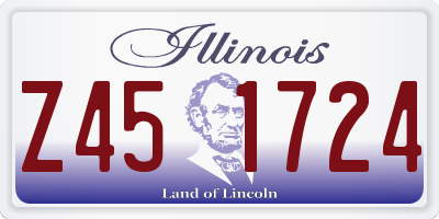 IL license plate Z451724
