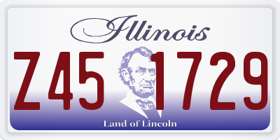 IL license plate Z451729
