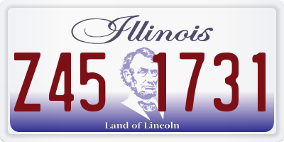 IL license plate Z451731