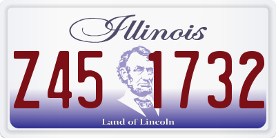 IL license plate Z451732