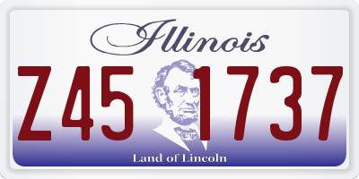 IL license plate Z451737