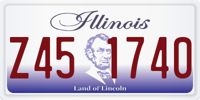 IL license plate Z451740