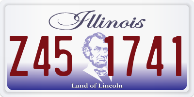 IL license plate Z451741