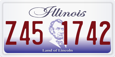IL license plate Z451742